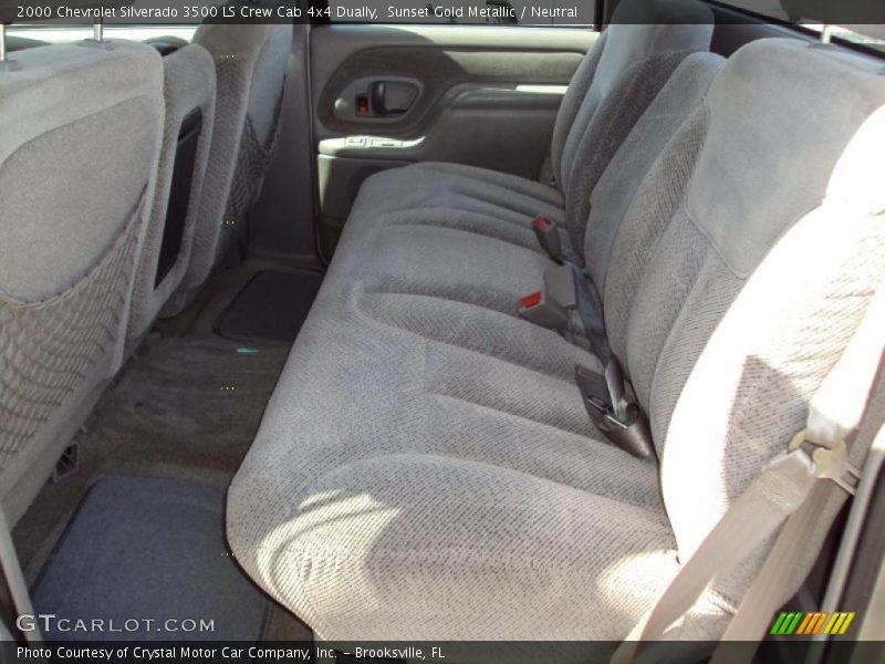 Sunset Gold Metallic / Neutral 2000 Chevrolet Silverado 3500 LS Crew Cab 4x4 Dually