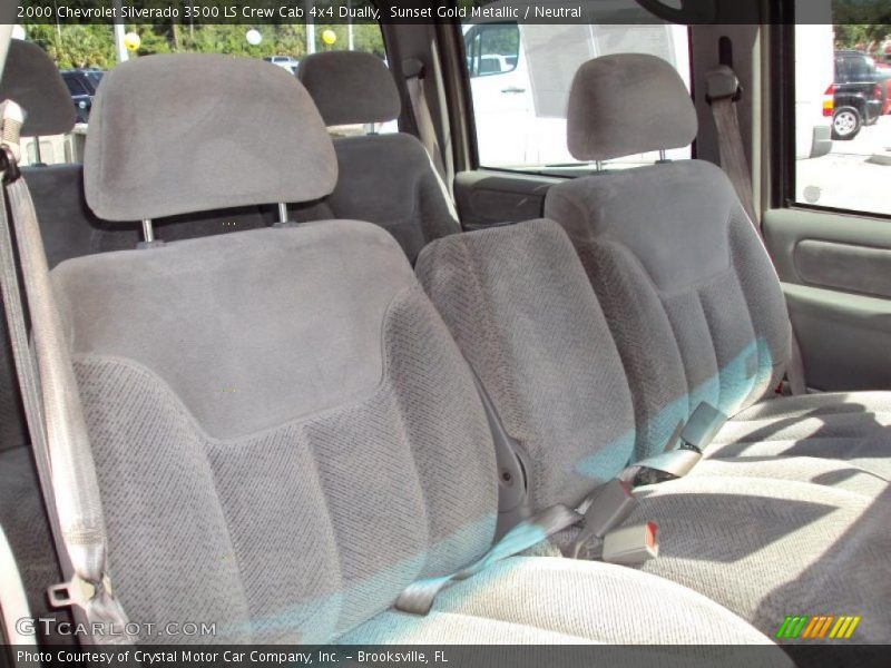 Sunset Gold Metallic / Neutral 2000 Chevrolet Silverado 3500 LS Crew Cab 4x4 Dually