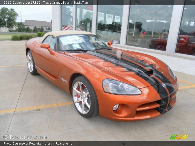 Toxic Orange Pearl / Black/Tan 2010 Dodge Viper SRT10