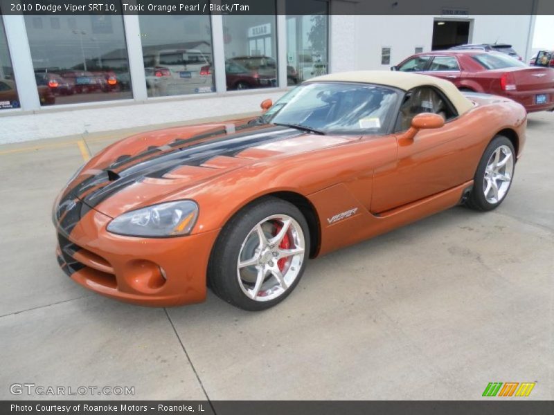 Toxic Orange Pearl / Black/Tan 2010 Dodge Viper SRT10