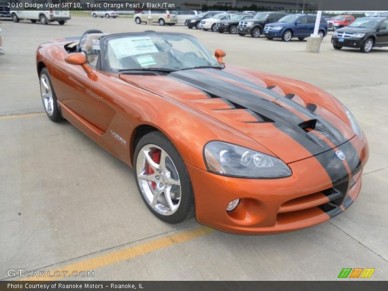 Toxic Orange Pearl / Black/Tan 2010 Dodge Viper SRT10