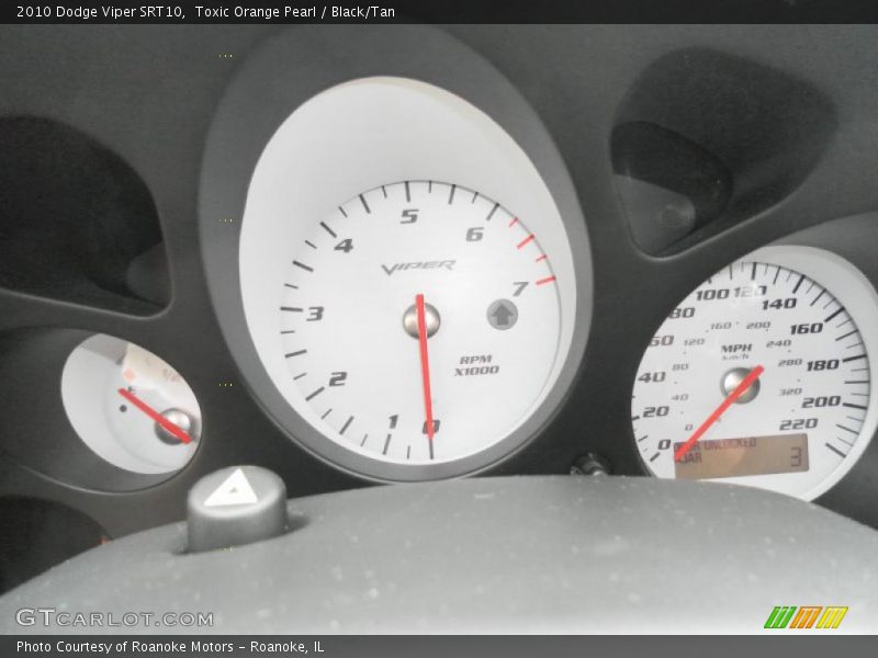 Toxic Orange Pearl / Black/Tan 2010 Dodge Viper SRT10