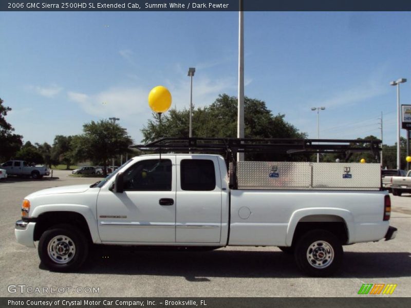 Summit White / Dark Pewter 2006 GMC Sierra 2500HD SL Extended Cab