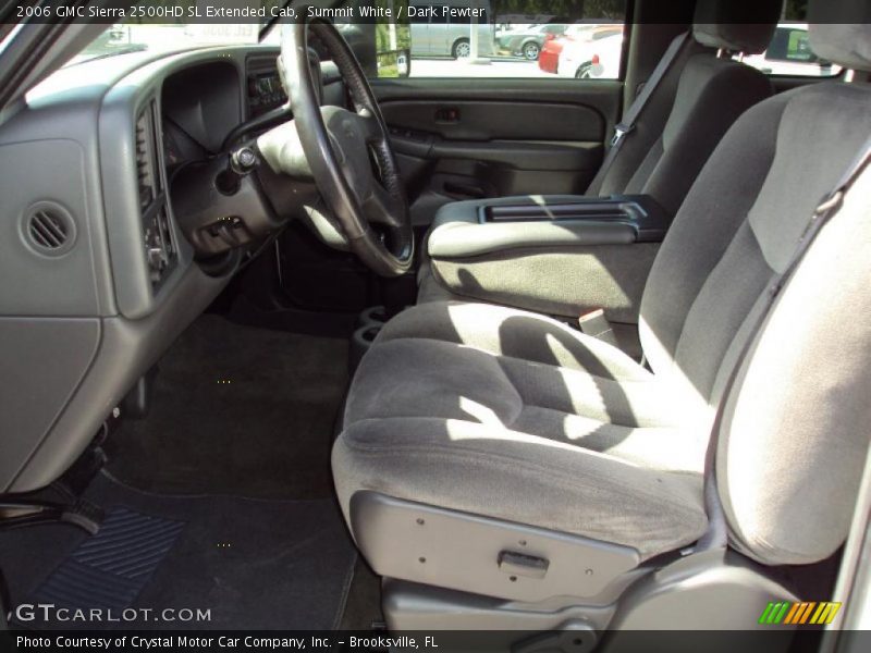 Summit White / Dark Pewter 2006 GMC Sierra 2500HD SL Extended Cab