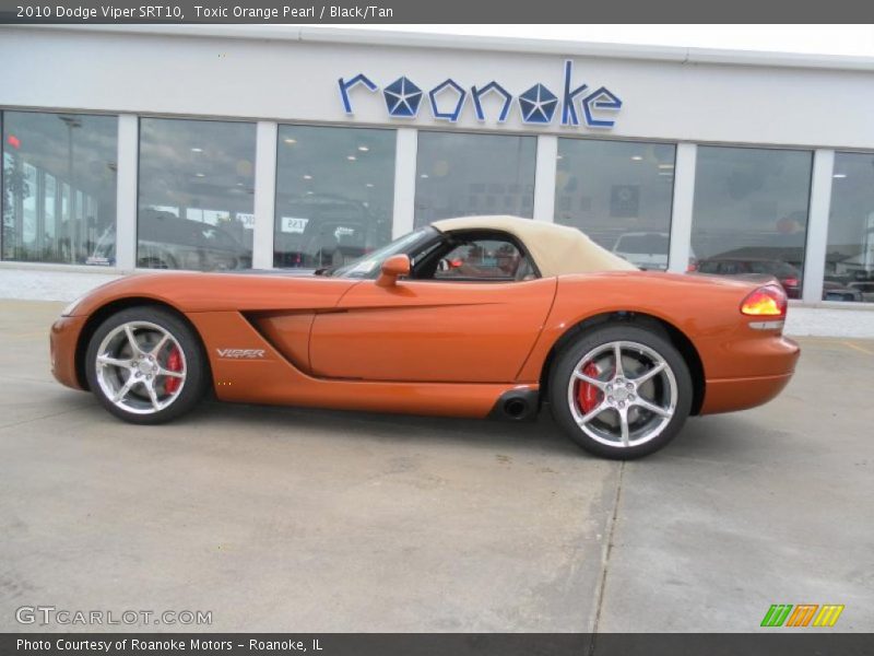 Toxic Orange Pearl / Black/Tan 2010 Dodge Viper SRT10