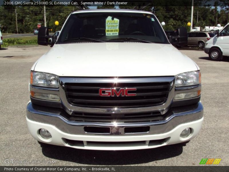 Summit White / Dark Pewter 2006 GMC Sierra 2500HD SL Extended Cab