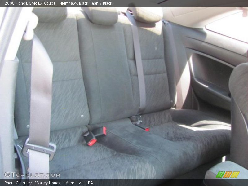 Nighthawk Black Pearl / Black 2008 Honda Civic EX Coupe