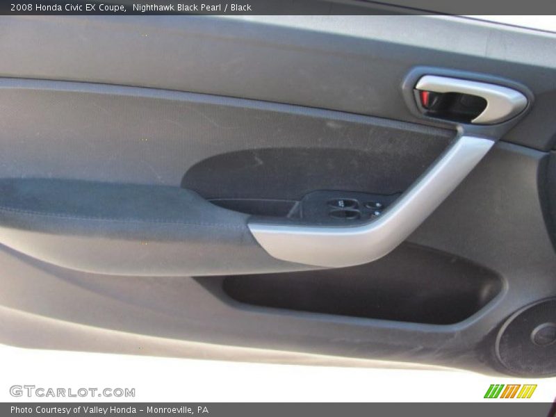Nighthawk Black Pearl / Black 2008 Honda Civic EX Coupe