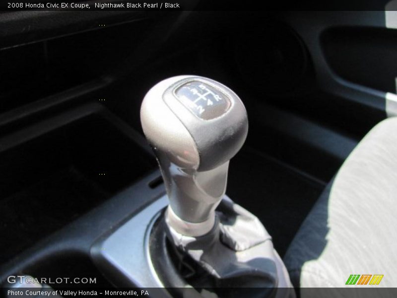 Nighthawk Black Pearl / Black 2008 Honda Civic EX Coupe