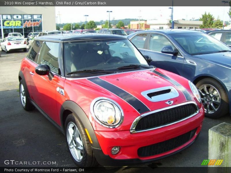 Chili Red / Grey/Carbon Black 2010 Mini Cooper S Hardtop