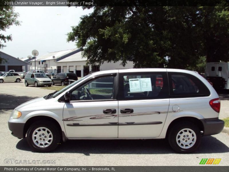 Bright Silver Metallic / Taupe 2001 Chrysler Voyager