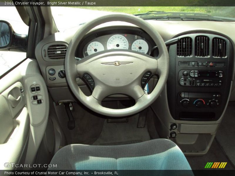 Bright Silver Metallic / Taupe 2001 Chrysler Voyager