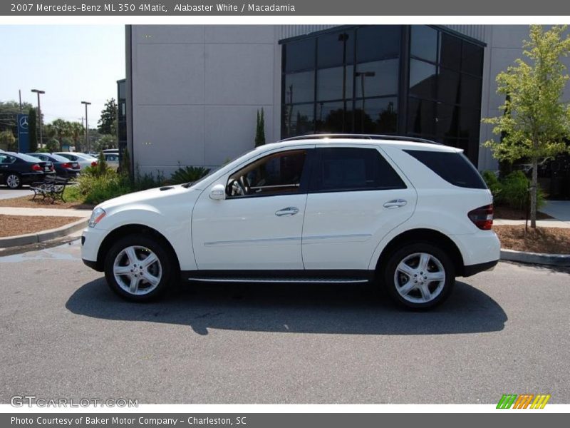 Alabaster White / Macadamia 2007 Mercedes-Benz ML 350 4Matic
