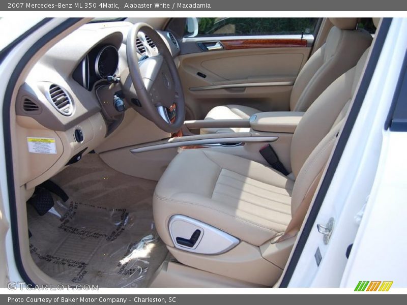 Alabaster White / Macadamia 2007 Mercedes-Benz ML 350 4Matic