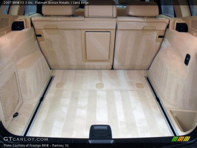 Platinum Bronze Metallic / Sand Beige 2007 BMW X3 3.0si