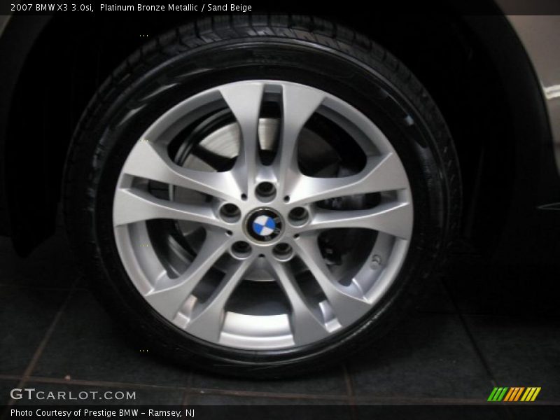 Platinum Bronze Metallic / Sand Beige 2007 BMW X3 3.0si