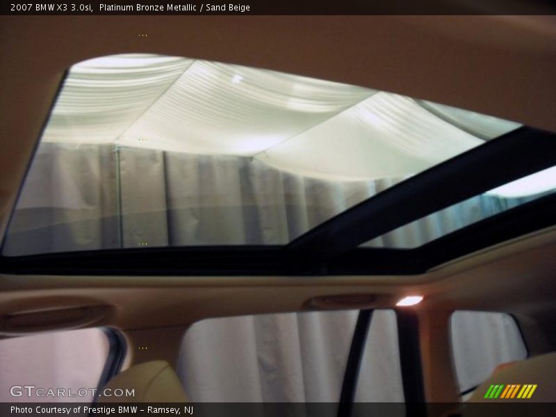 Platinum Bronze Metallic / Sand Beige 2007 BMW X3 3.0si