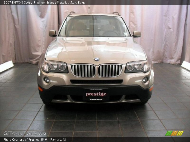 Platinum Bronze Metallic / Sand Beige 2007 BMW X3 3.0si