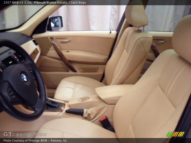 Platinum Bronze Metallic / Sand Beige 2007 BMW X3 3.0si