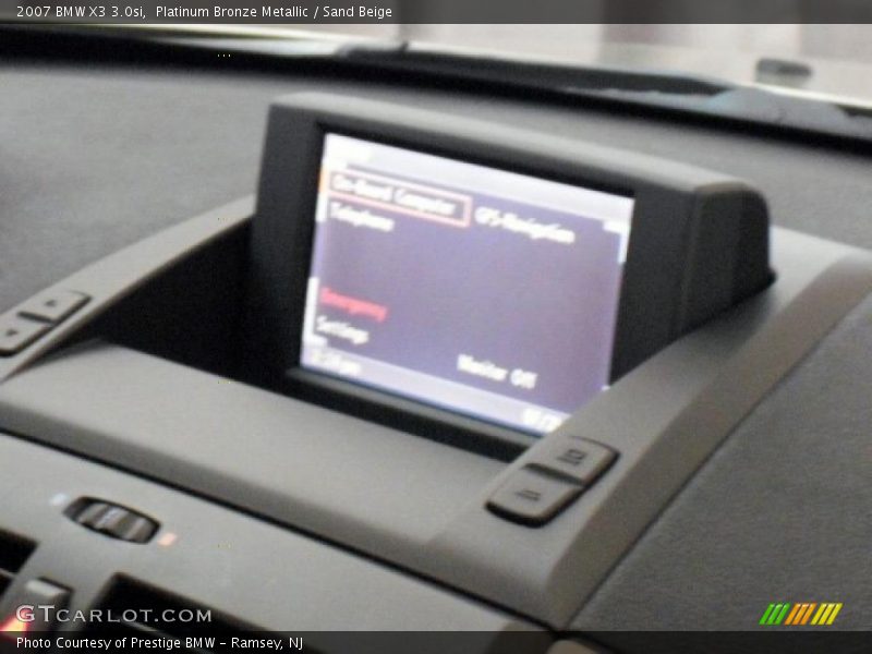 Platinum Bronze Metallic / Sand Beige 2007 BMW X3 3.0si