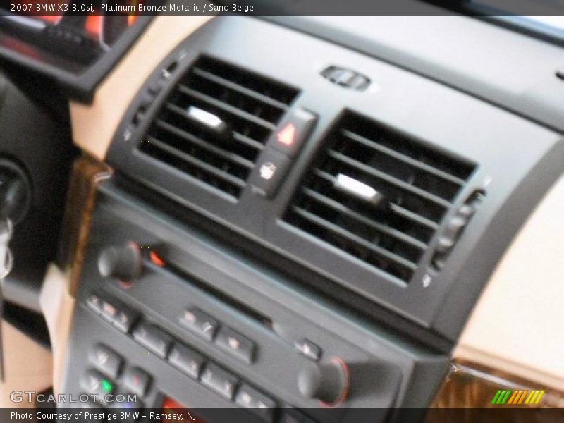 Platinum Bronze Metallic / Sand Beige 2007 BMW X3 3.0si