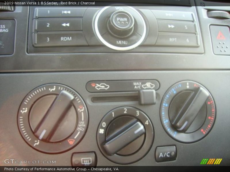 Red Brick / Charcoal 2009 Nissan Versa 1.8 S Sedan