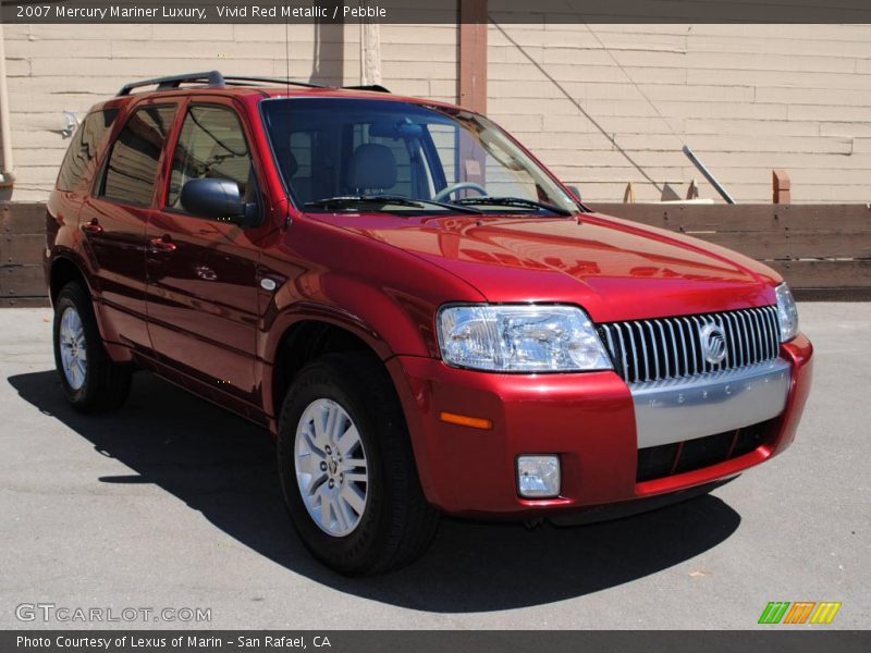 Vivid Red Metallic / Pebble 2007 Mercury Mariner Luxury