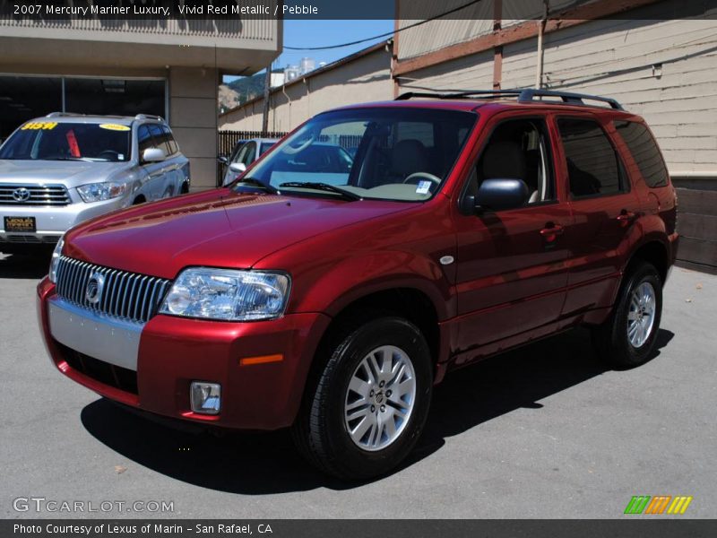 Vivid Red Metallic / Pebble 2007 Mercury Mariner Luxury