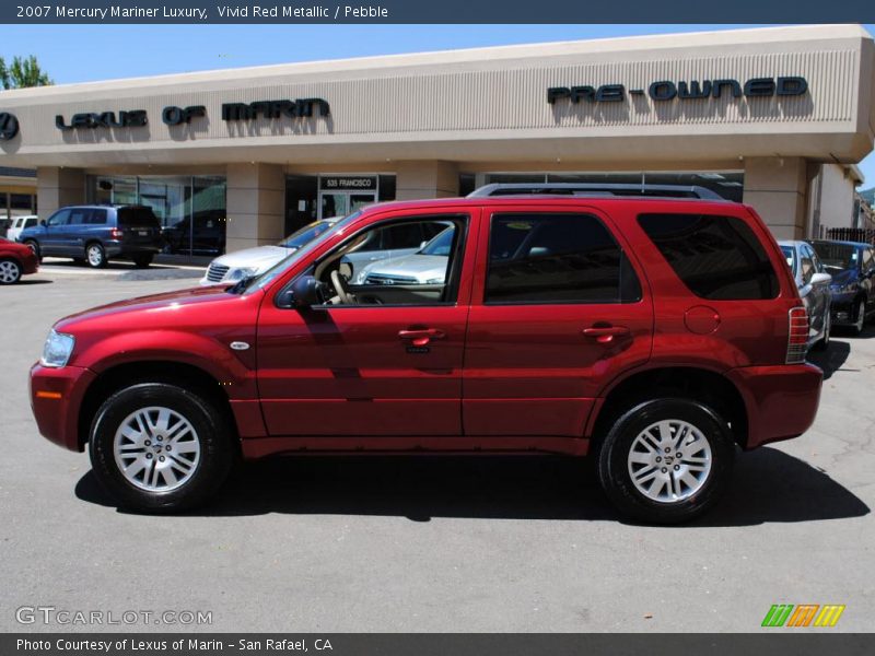 Vivid Red Metallic / Pebble 2007 Mercury Mariner Luxury