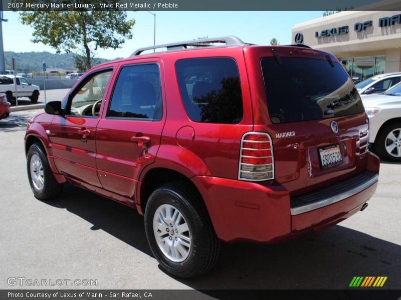 Vivid Red Metallic / Pebble 2007 Mercury Mariner Luxury