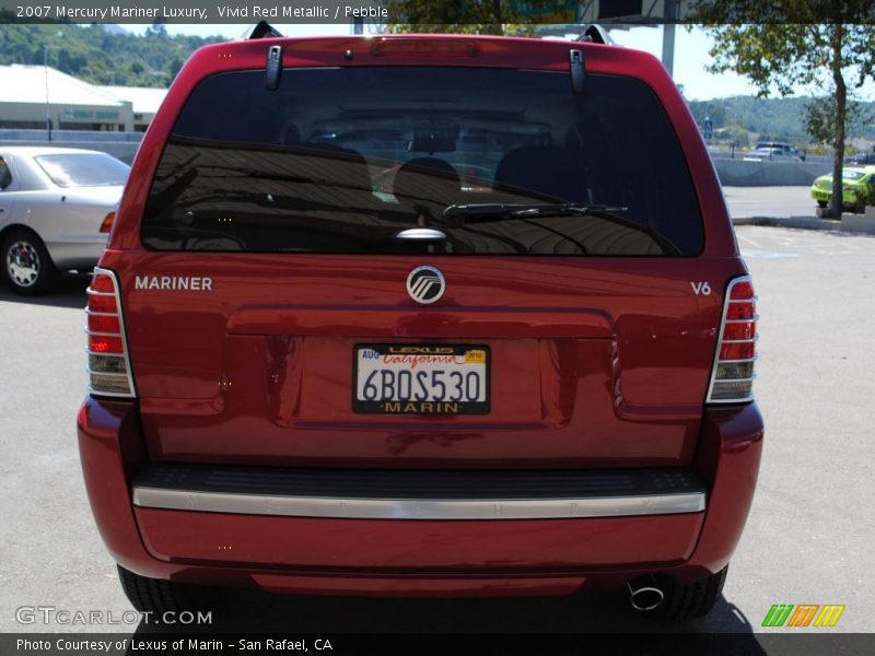 Vivid Red Metallic / Pebble 2007 Mercury Mariner Luxury