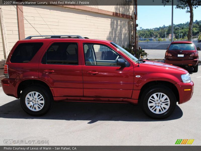 Vivid Red Metallic / Pebble 2007 Mercury Mariner Luxury