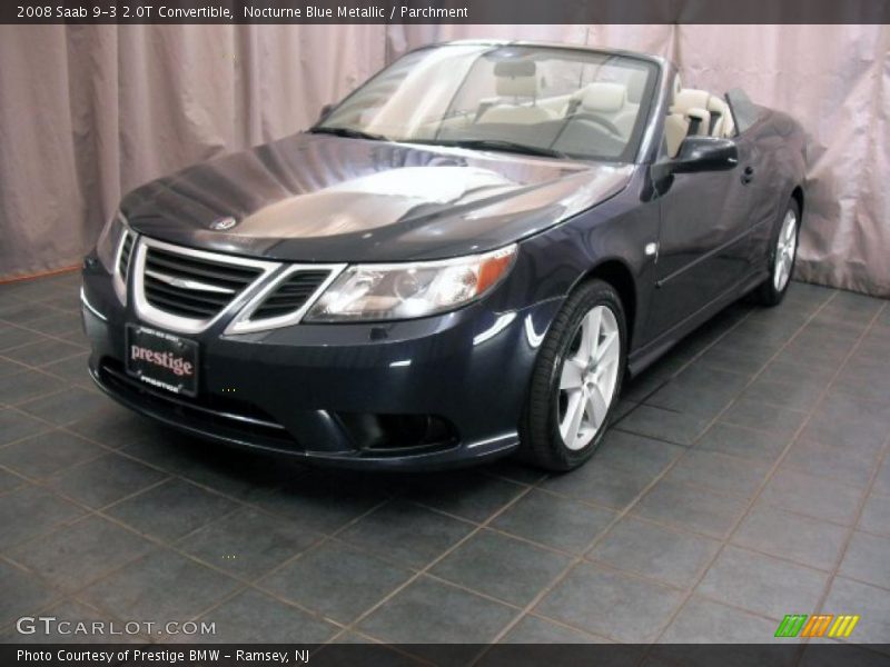 Nocturne Blue Metallic / Parchment 2008 Saab 9-3 2.0T Convertible