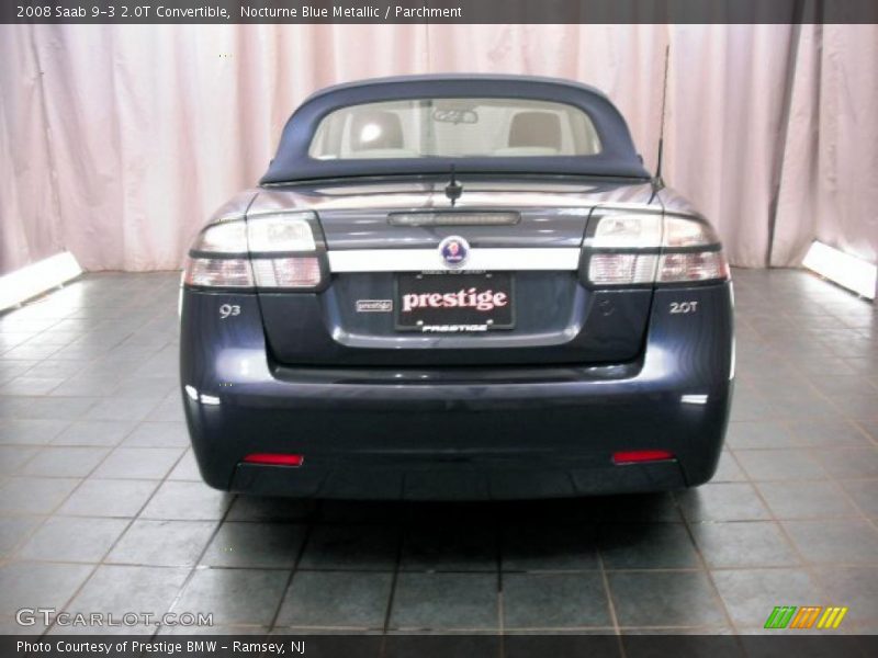 Nocturne Blue Metallic / Parchment 2008 Saab 9-3 2.0T Convertible