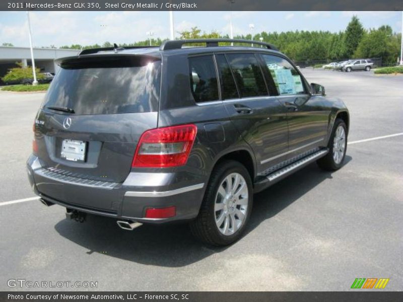 Steel Grey Metallic / Grey/Black 2011 Mercedes-Benz GLK 350