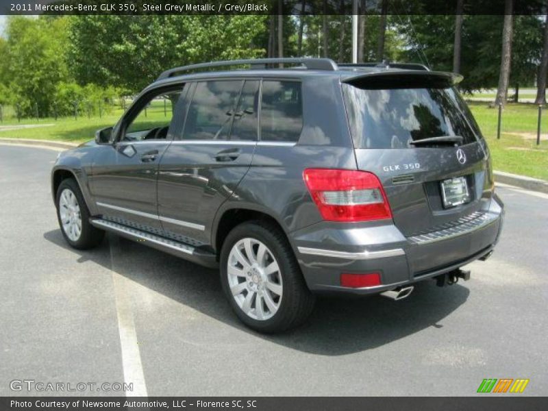 Steel Grey Metallic / Grey/Black 2011 Mercedes-Benz GLK 350