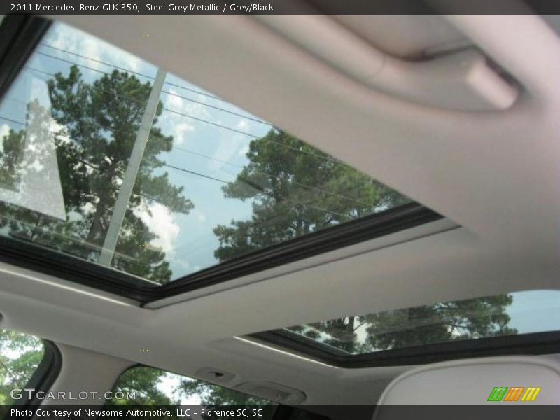 Steel Grey Metallic / Grey/Black 2011 Mercedes-Benz GLK 350