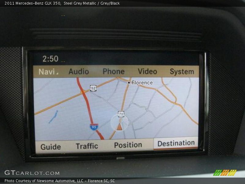 Steel Grey Metallic / Grey/Black 2011 Mercedes-Benz GLK 350