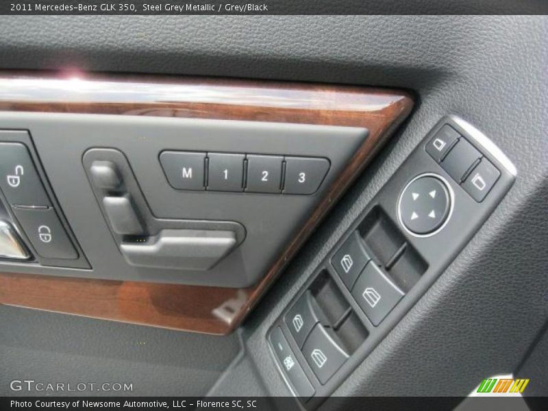 Steel Grey Metallic / Grey/Black 2011 Mercedes-Benz GLK 350