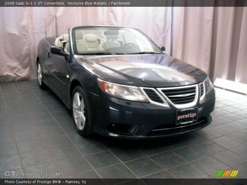 Nocturne Blue Metallic / Parchment 2008 Saab 9-3 2.0T Convertible