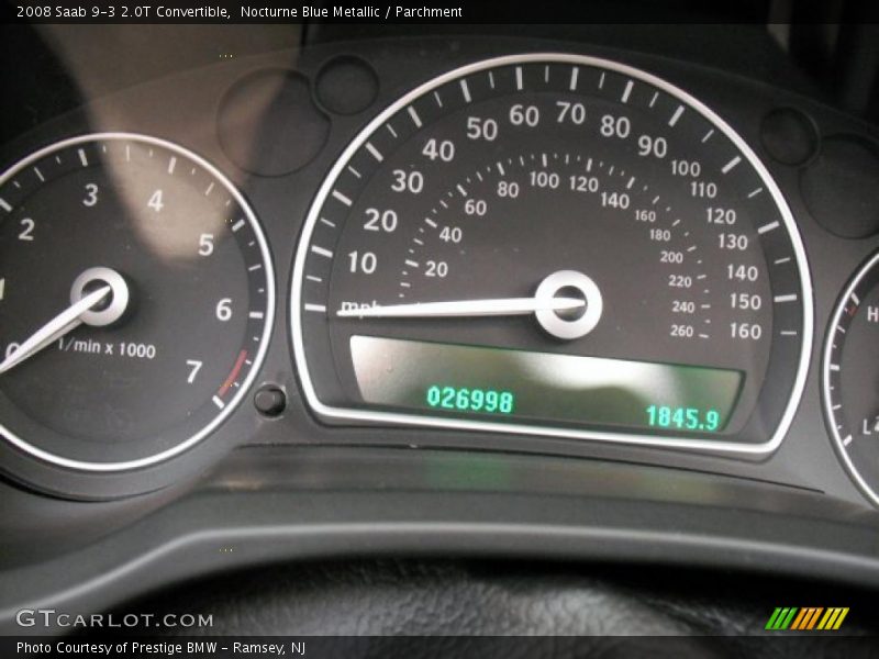 Nocturne Blue Metallic / Parchment 2008 Saab 9-3 2.0T Convertible