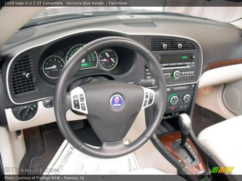Nocturne Blue Metallic / Parchment 2008 Saab 9-3 2.0T Convertible
