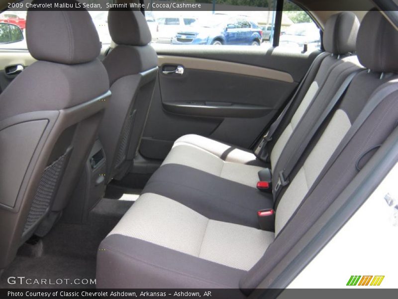 Summit White / Cocoa/Cashmere 2009 Chevrolet Malibu LS Sedan