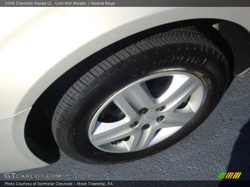 Gold Mist Metallic / Neutral Beige 2008 Chevrolet Impala LS