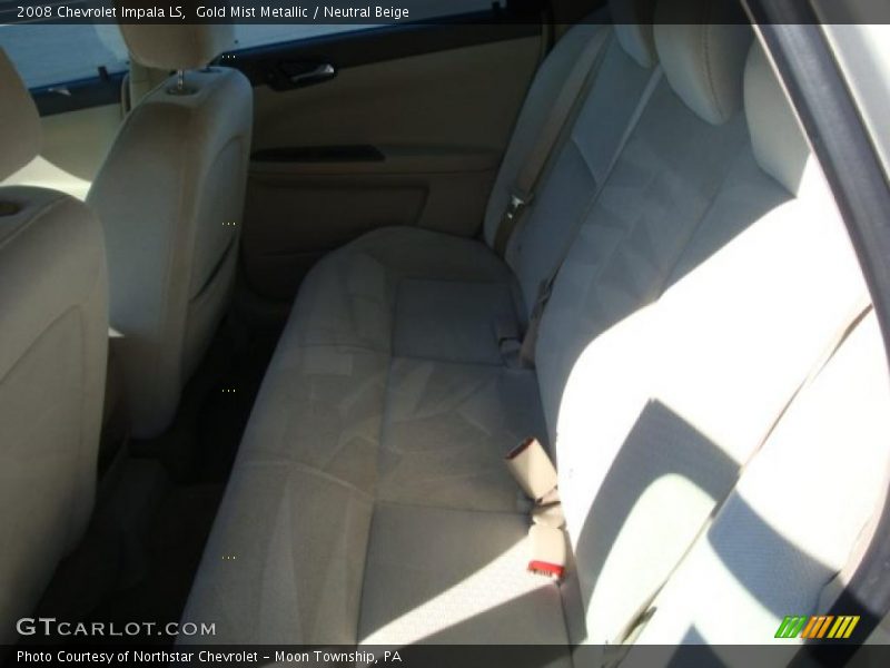 Gold Mist Metallic / Neutral Beige 2008 Chevrolet Impala LS