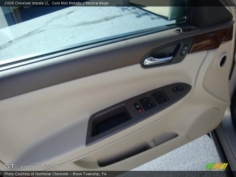 Gold Mist Metallic / Neutral Beige 2008 Chevrolet Impala LS