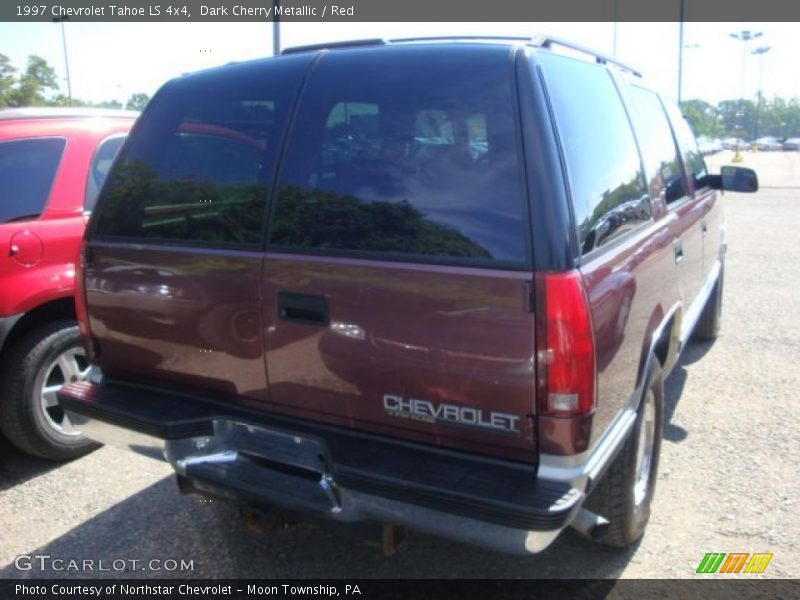 Dark Cherry Metallic / Red 1997 Chevrolet Tahoe LS 4x4