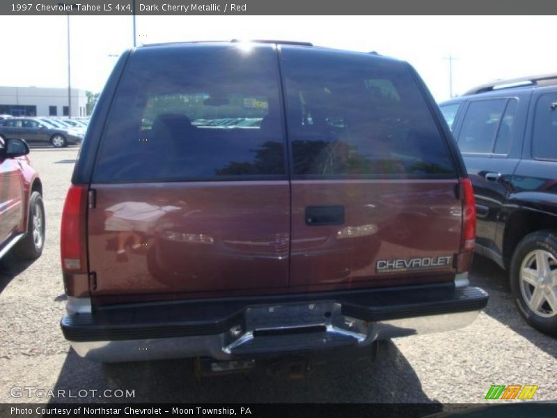 Dark Cherry Metallic / Red 1997 Chevrolet Tahoe LS 4x4