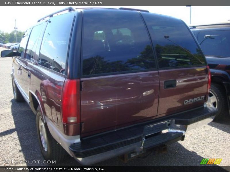 Dark Cherry Metallic / Red 1997 Chevrolet Tahoe LS 4x4