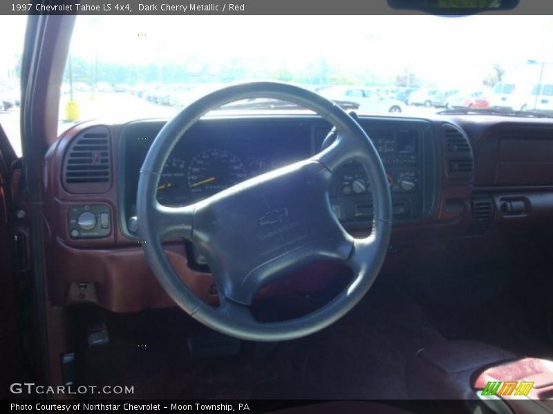 Dark Cherry Metallic / Red 1997 Chevrolet Tahoe LS 4x4